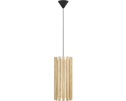Umage Komorebi Mini Hanglamp Natural Oak - Eikenhout - Textiel - E27 fitting - Ø 11 cm