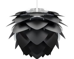 Umage Silvia Medium hanglamp black - met koordset wit - Ø 50 cm