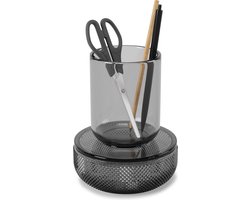 Umbra Allira badkameropberger 10x10x13cm Glas Rookglas