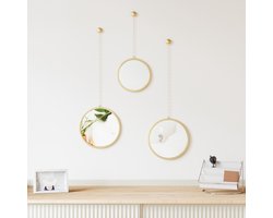 Umbra Dima Spiegel 24x24x8cm staal goud