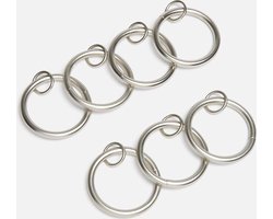 Umbra gordijnroede ring - set van 7 Link Ring - Nikkel