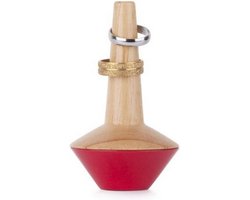 Umbra ringhouder Geo - Naturel hout - Rood