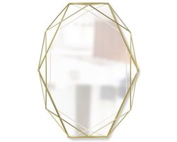 Umbra wandspiegel Prisma - Messing