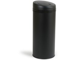 Umuzi cleaning Prullenbak 50L - Rond - Mat zwart - Soft Close - Ø30cmx72cm(H)