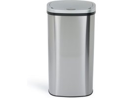 Umuzi Cleaning Prullenbak - 68 liter - Zilver- 80x29x41cm