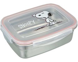 Undercover lunchbox Snoopy roestvrij staal met kunststof deksel.