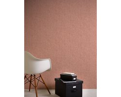UNI BEHANG | Modern - roze oranje rood - A.S. Création Greenery