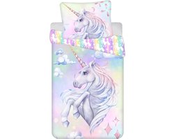 Unicorn Dekbedovertrek - Eenpersoons - 140 x 200 cm - Katoen