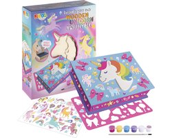 Unicorn Knutselen voor Kinderen - Schilder- en Modepakket met Sieradendoosje, Inclusief Tekenpakketten, Stickers en Pixelpakketten - Joya Creative
