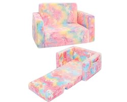 Unicorn opvouwbare bankkussen - glow in the dark - flanel - sofa - stoel - stoelkussen - bank - 96 cm