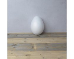 Unicraft Piepschuim/styropor ei 30cm groot 2 delig.