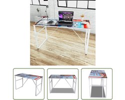 Uniek bureau (rechthoekig) - Kantoormeubel - Bureau - Houten Bureau - Glazen Bureau - Rechthoekig Bureau