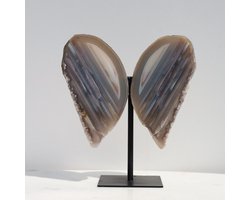 Unique Gemstones - Agaat vlinder op standaard - Edelstenen en Mineralen - Kristallen - Spiritualiteit - Woondecoratie