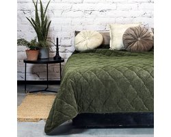 Unique Living - Bedsprei Jenny - green - 220x220cm