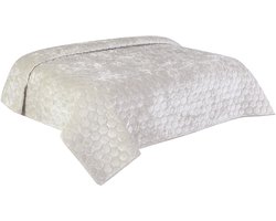 Unique Living - Bedsprei Peggy Dove White - 170x220cm