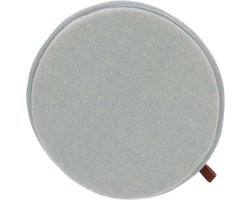 Unique Living | Chairpad rib 38cm Ø blue | Kussen woonkamer of slaapkamer