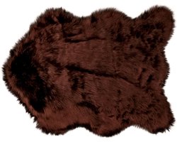 Unique Living | Floormat fake fur 60x90cm bison brown