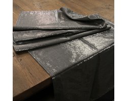 Unique Living | Glamour tafelkleed 150x300cm antraciet