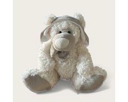 Unique Living - Knuffel Otto - 34x26x31cm - Wit
