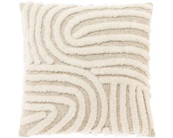 Unique Living kussen Caty beige 45 x 45 cm
