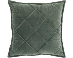 Unique Living - Kussen Doutzen 45x45cm Laurel Green