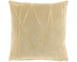 Unique Living | Kussen Senza 45x45cm ivory | Kussen woonkamer of slaapkamer