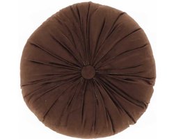 Unique Living | Kussen Tatum 40cm Ø bison brown | Kussen woonkamer of slaapkamer