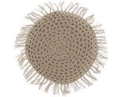 Unique Living - Kussen Tufo 45cm Ø White Tint