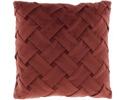 Unique Living | Kussen Viktor 45x45cm redwood | Kussen woonkamer of slaapkamer
