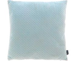 Unique Living - kussenhoesje - 4 stuks - sierkussenhoes - fluweel - licht blauw - baby blauw - 45 x 45 cm - met rits