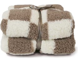 Unique Living - Plaid Check Taupe -150x200cm