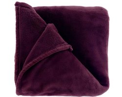 Unique Living - Plaid Claudi - 130x160cm - Dark Purple