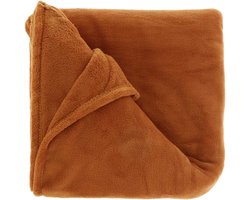 Unique Living - Plaid Claudi 130x160cm Leather Brown