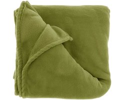 Unique Living - Plaid Claudi 130x160cm Olive Green