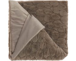 Unique Living - Plaid Daaf Taupe -150x200cm