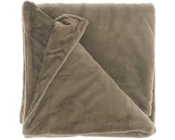 Unique Living - Plaid Klaas Taupe -150x200cm
