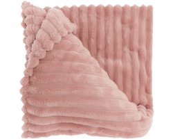 Unique Living Plaid Lex - Textiel - Roze - 200 x x 150 cm (BxHxD)