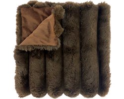 Unique Living - Plaid Liebe Taupe -150x200cm