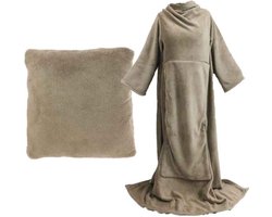 Unique Living - Plaid Snuggle Taupe -150x200cm