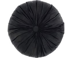 Unique Living Sierkussen Basics - Polyester - Zwart - 40 x 40 x 0 cm (BxHxD)