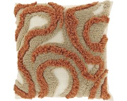 Unique Living - Sierkussen Calin 45x45cm - Orange Flame