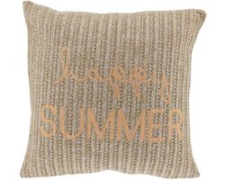 Unique Living - Sierkussen Happy Summer Apricot -45x45cm