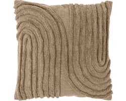 Unique Living - Sierkussen Maeve Taupe -45x45cm