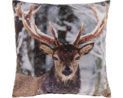 Unique Living - Sierkussen Reindeer Print Dessin 3 - 45x45cm