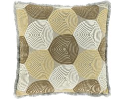 Unique Living Sierkussen Sem - Textiel - Beige - 45x45 cm (BxD) - Dessin 1