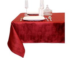 Unique Living - Tafelkleed Raula Red - 145x250cm