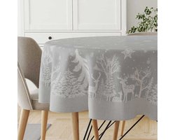 Unique Living - Tafelkleed Rody - 180Øcm - Grey