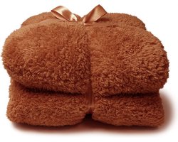 Unique Living - Teddy Plaid 150x200cm Terra