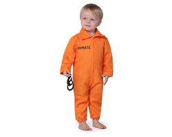 Uniseks baby gevangeniskostuum voor Halloween - Gevangenis kostuum voor jongens en meisjes