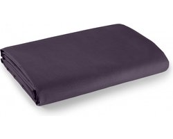 Univers Décor - 100% Katoen / 57 draden/cm² onderlaken - Pruim - 180 x 290 cm voor eenpersoonsbed